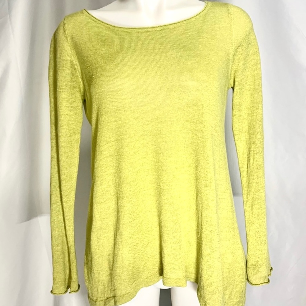 Eileen Fisher Organic Linen Oversized Top NWOT Blouse XS Sweater